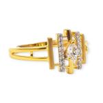 Beautiful Gold Zerkon Ring for ladies with Amazing Design